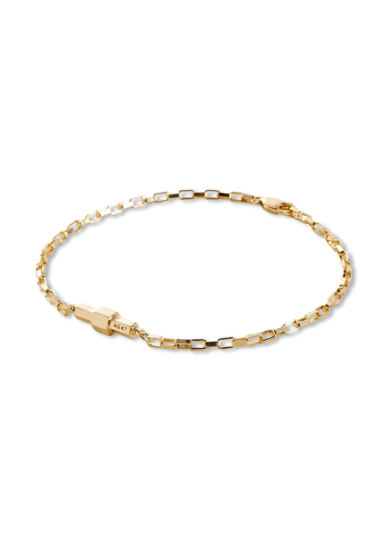 stick  bracelet hexagon gold