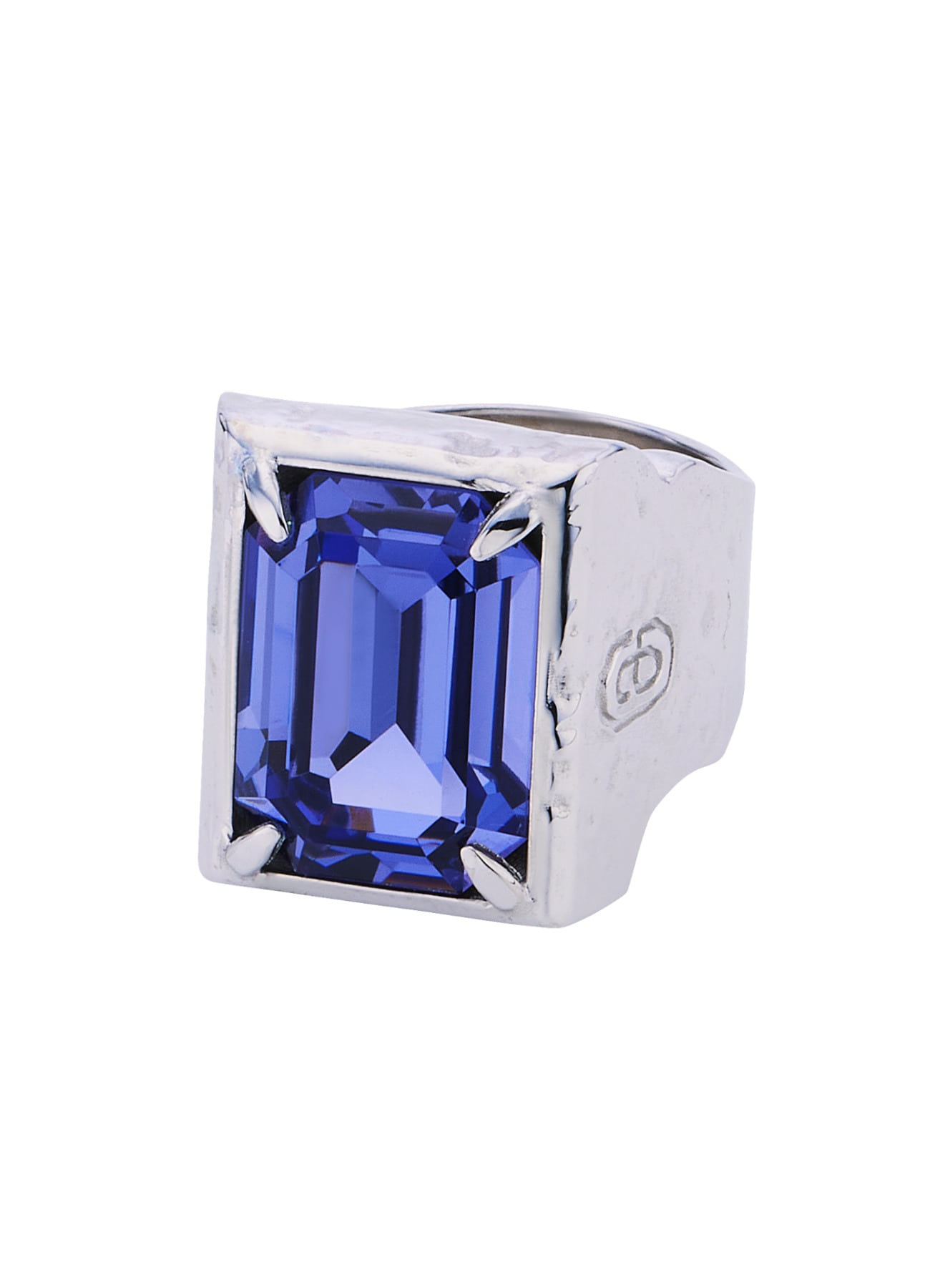 B.W.L.K Ring-36 Square Purple Swarovski Crystal